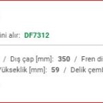 RANGE ROVER SPORT 2010 ve sonrası modeller için ARKA DİSK SDB000645